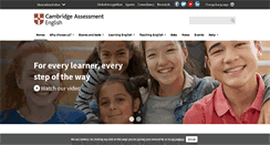Desktop Screenshot of cambridgeenglish.org